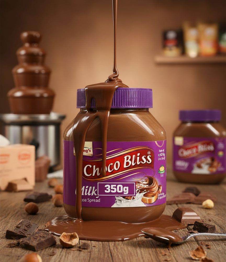 Milky Chocolate Cocoa Spread , Rich Creamy Chocolate Flavour for Bread-350g