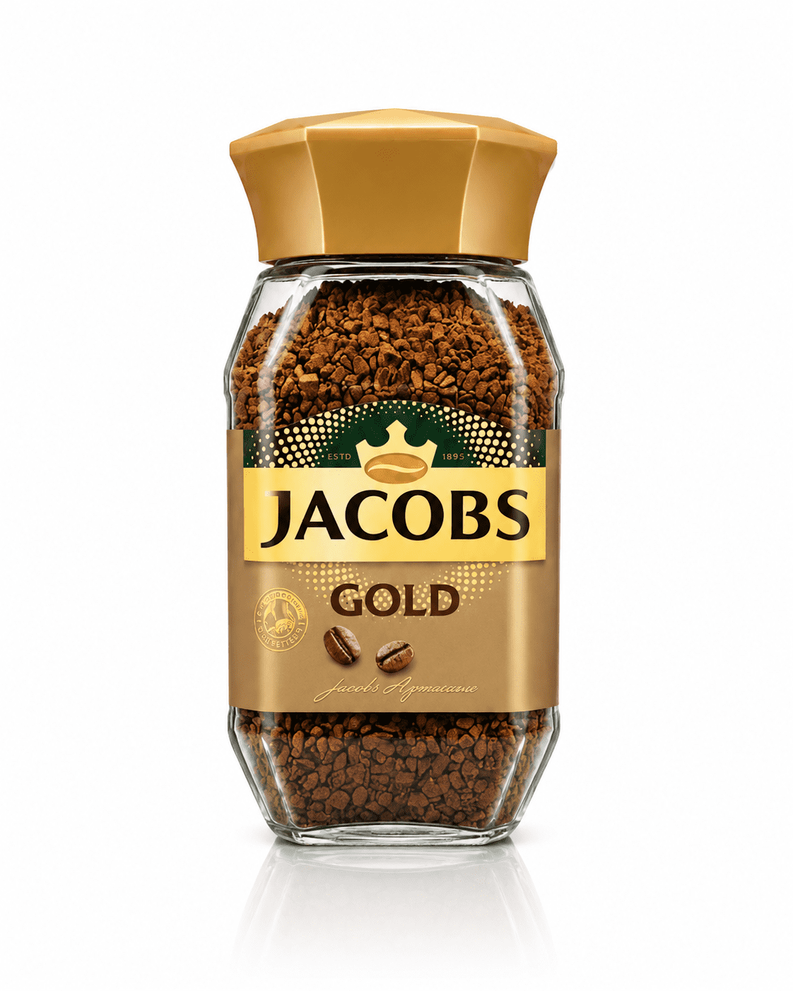 Gold Coffee Jacobs  , Aromatic, Balanced Flavor, High-Quality Soluble Coffee Blend