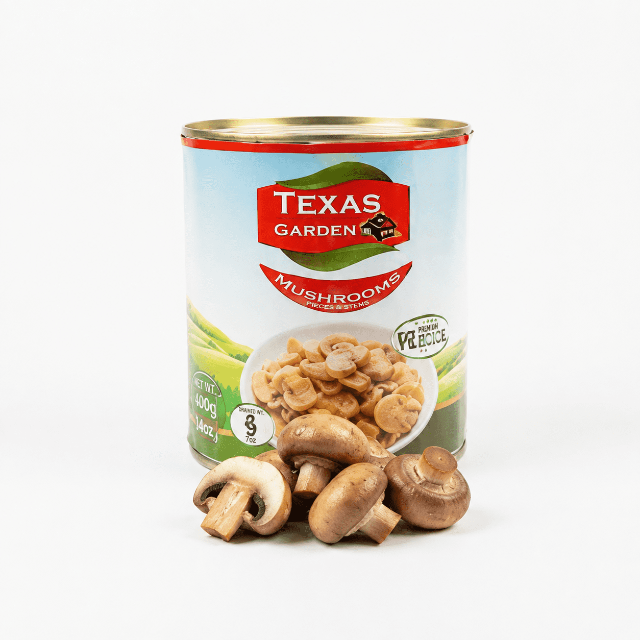 Mushroom Texas Garden Mushroom Pieces & Stems Natural